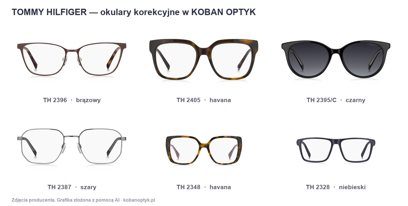 Okulary korekcyjne Tommy Hilfiger — dla kogo są i jak wybrać rozmiar Oprawy korekcyjne Tommy Hilfiger dostępne w salonach KOBAN OPTYK
